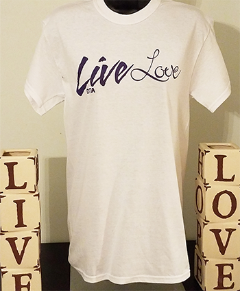 Live Love T-shirt - White livelove-white