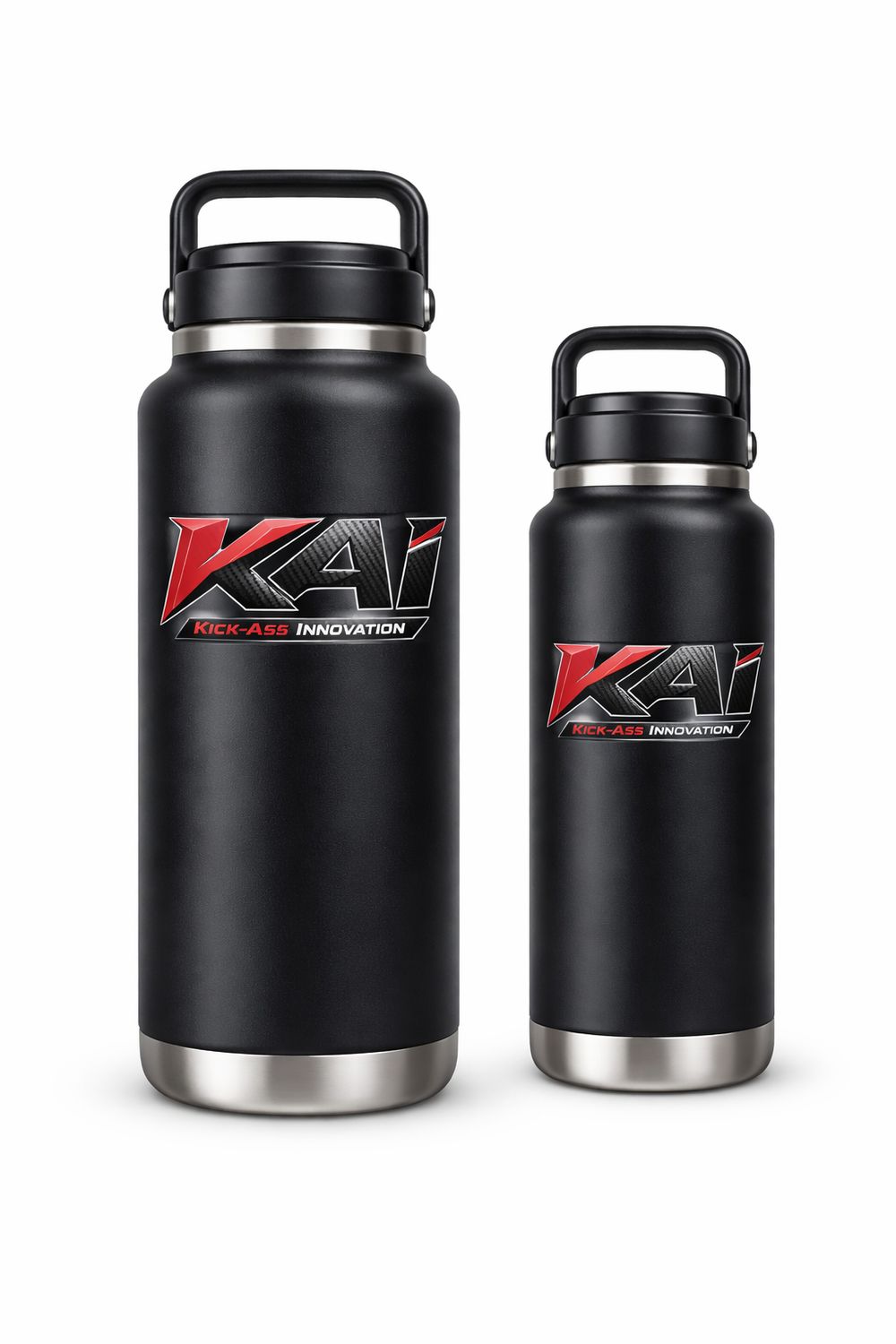 KAI Performance Bottles (18oz & 32oz): “Hydration That Works as Hard as You Do.”