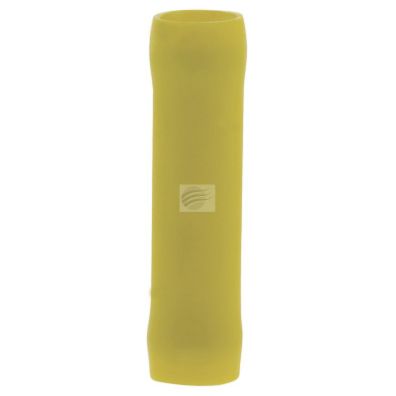 TE5005BL - 10 BUTT SPLICE TERMINAL FULLY INSUL PVC COPPER SLEEVE YELLOW