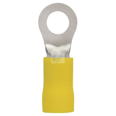 TE1505bl - PKT 10 RING TERMINAL 5mm INSUL PVC COPPER SLEEVE DBL