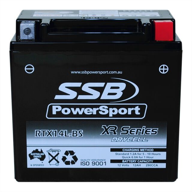 RTX14L-BS - High Performance AGM Motorcycle Battery