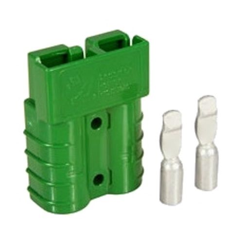 ECH0065  -  ANDERSON CONNECTOR H/D 50amp GREEN WITH TERMNALS - GENUINE