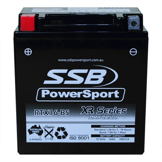 RTX16-BS - High Performance AGM Motorcycle Battery