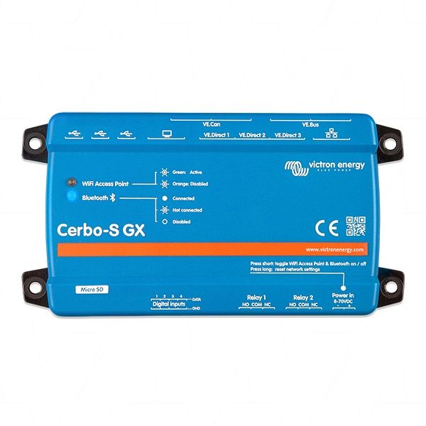 CERBO-S GX VICTRON SYSTEM COMMS