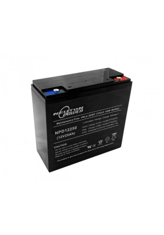 NPD12250 12V 25AH AGM Deep Cycle Battery