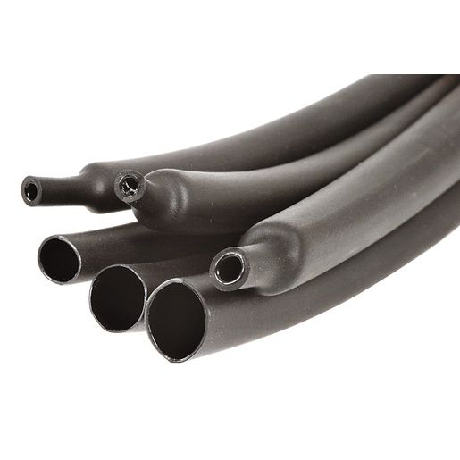 HEATSHRINK GLU LIN 4XS-RAT 8MMX1.2M BLK