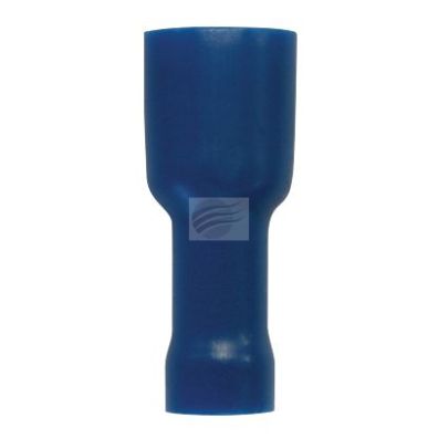 TE4226BL -10 FEMALE BLADE TERMINAL 6.3mm FULLY INSUL PVC COPPER