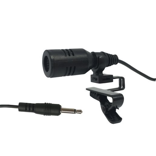 MIC TIE CLASP WIRED 2M PLG 3.5MM MONO
