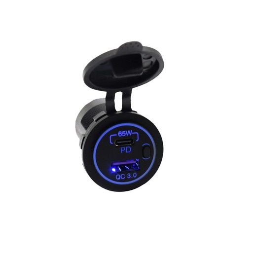 CNVTR 12VDC - QC 3.0+PD USBC 65W