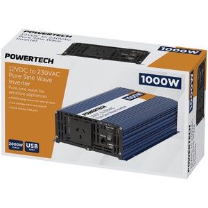 INVERTER SINEWAVE 1000W 12VDC/230VAC