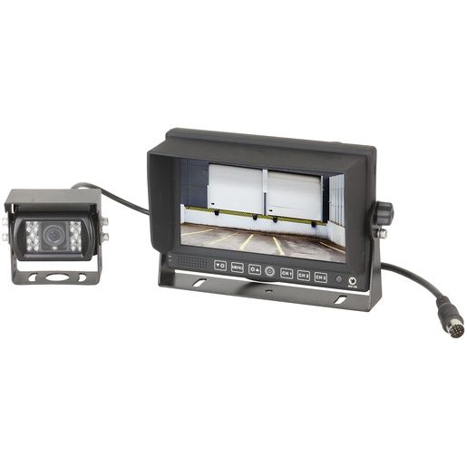 QM3882 CAM REV WIRED LCD 7IN IR 12-24V