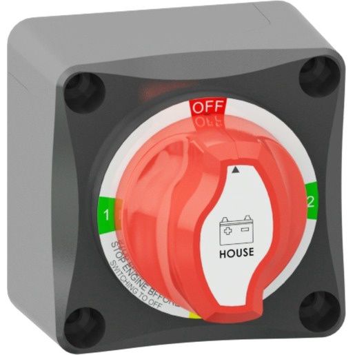 BATT ISOLATOR SWITCH 4POS 200A W/AFD