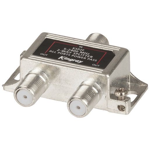 SPLITTER 2WAY W/2PWR PASS F-TYPE KINGRAY