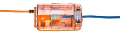 PWR ADPT RCD IN-LINE PLG 10A-SKT 15A ORG