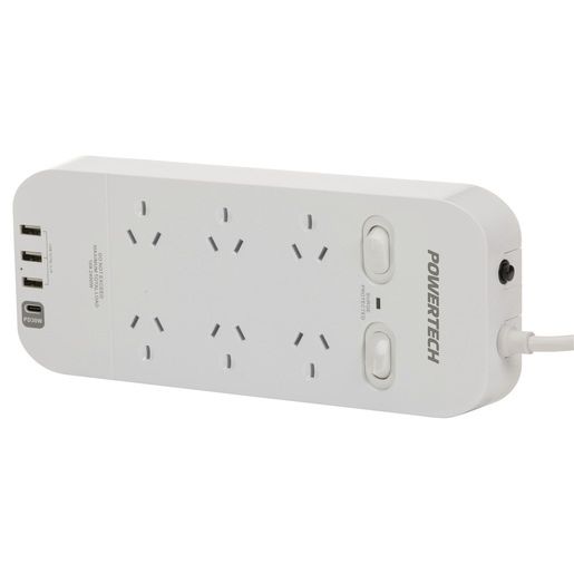 MS4110 PWRBRD 6WAY 2SW SRG 3XUSB-A+1XUSB-CPD30W