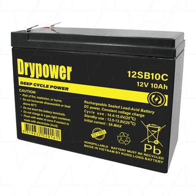 12SB10C 12V 10Ah sealed lead acid battery.