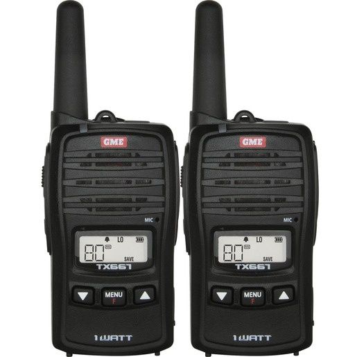 TCVR H/H UHF 1W PK2 GME TX667TP