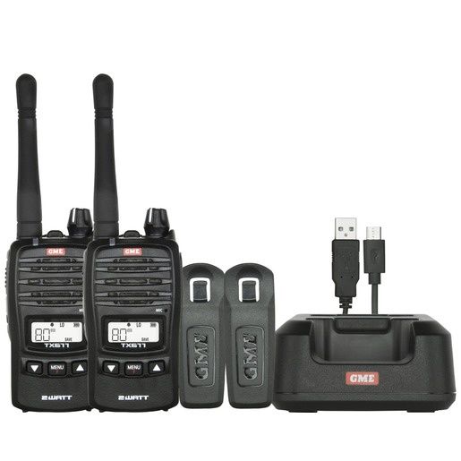 TCVR UHF 2W TWIN PK GME TX677TP