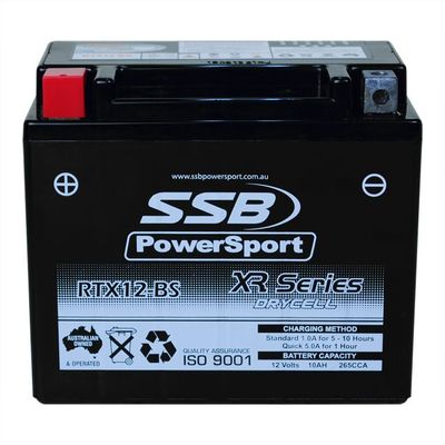 RTX12-BS - High Performance AGM Motorcycle Battery