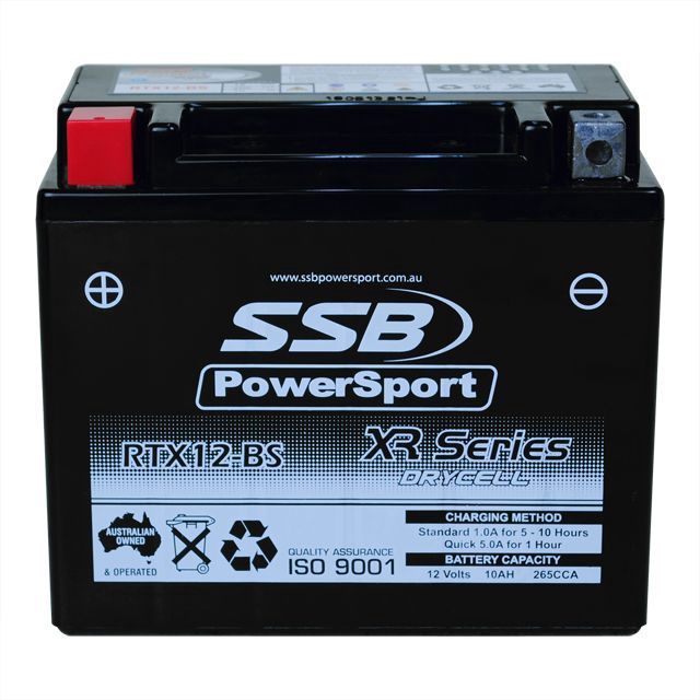 RTX12-BS - High Performance AGM Motorcycle Battery