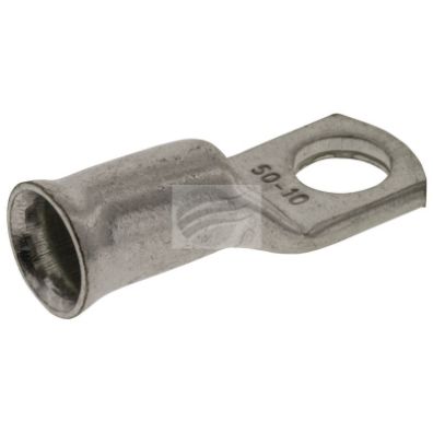 TL5010 -10 CABLE LUG 50mm x 10mm OPEN BARREL STUD FL CONDUCTOR