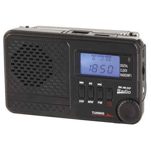 AR1721  -  RADIO AM/FM/SW MP3 PLYR RECH USB ALARM