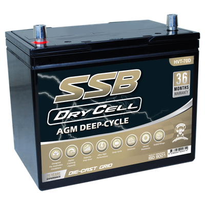 HVT-70D Ultra High Performance Dual Purpose AGM Battery