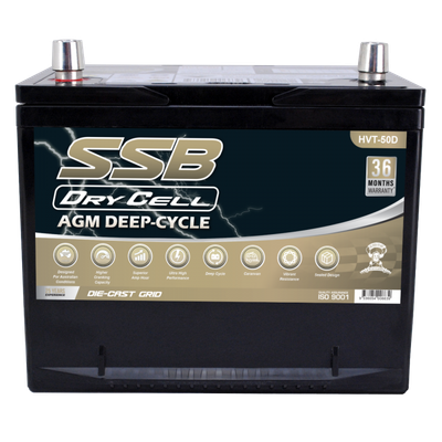 HVT-50D Dual Purpose VRLA (AGM) Battery