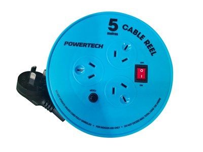MS4120 - PWRBRD 3WAY O/LOAD RND W/5M EXT LEAD
