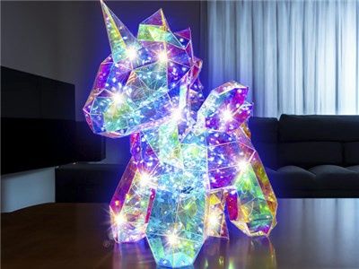 KJ9088 KIT PUZZLE 3D LANTERN UNICORN
