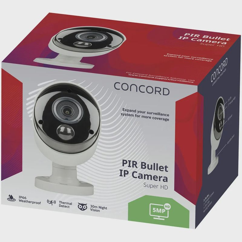 QC5620 - CAMERA IP 5MP PIR BULLET CNCRD