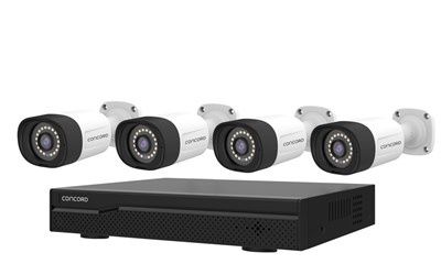 QV8812 Concord 4 Channel 4K NVR Kit with 4 x 4K Bullet Cameras IP66 V4