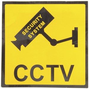 LA5101 SIGN SURV CCTV ACRYLIC 120X120MM