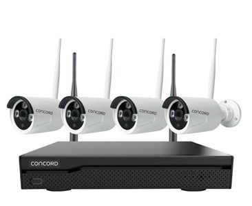 QV8820 Concord 10 Channel WiFi NVR Kit with 4 x 5MP Bullet Cameras IP66 V4