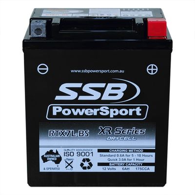RTX7L-BS SSB XR Series Motorcycle Battery