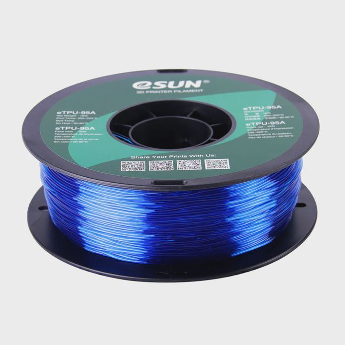 FIL0165  -  TPU 95A FLEX TRANSPARENT BLUE
