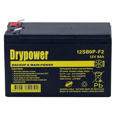 12SB9P-F2 Drypower 12V 9Ah Sealed Lead Acid Battery