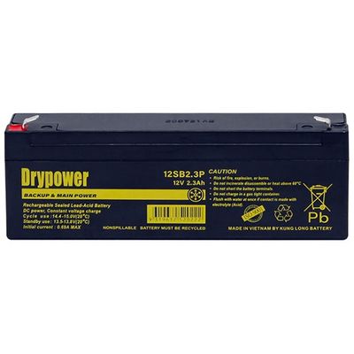 12SB2.3P Drypower 12V 2.3Ah Sealed Lead Acid Battery