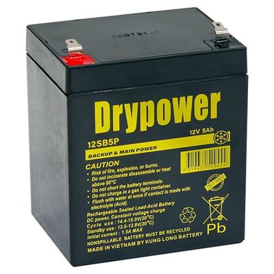 12SB5P Drypower 12V 5Ah Sealed Lead Acid Battery