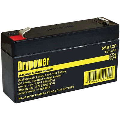 6SB1.2P Drypower 6V 1.2Ah Sealed Lead Acid Battery