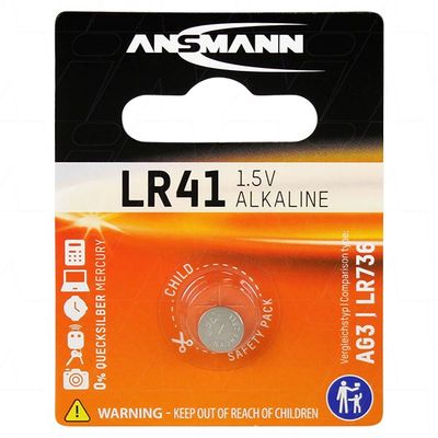 LR41 Alkaline Button Cell Battery