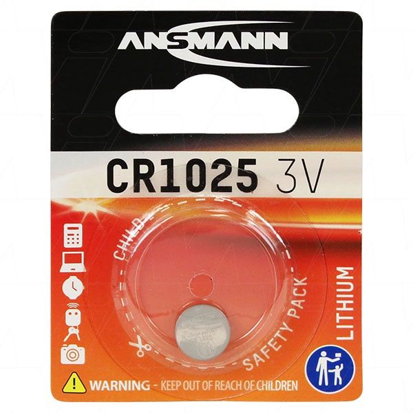CR1025 Ansmann Lithium Battery Coin Cell
