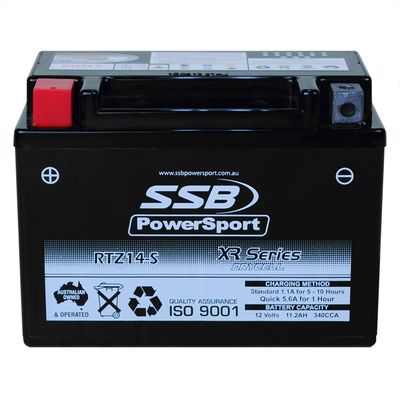 RTZ14-S - SSB POWERSPORT VTZ14-S V-SPEC HIGH PERFORMANCE AGM BATTERY