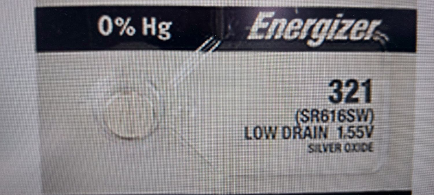 SR616 Battery  1.5V