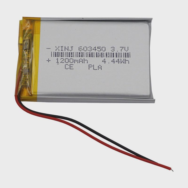 3.7V 1200Mah 4.44Wh Lithium BATTERY PACK