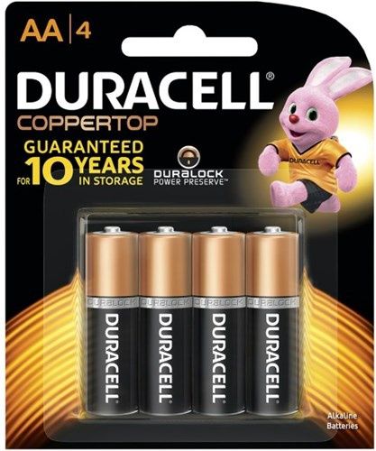SB3004 - DURACELL COPPERTOP AA PK4