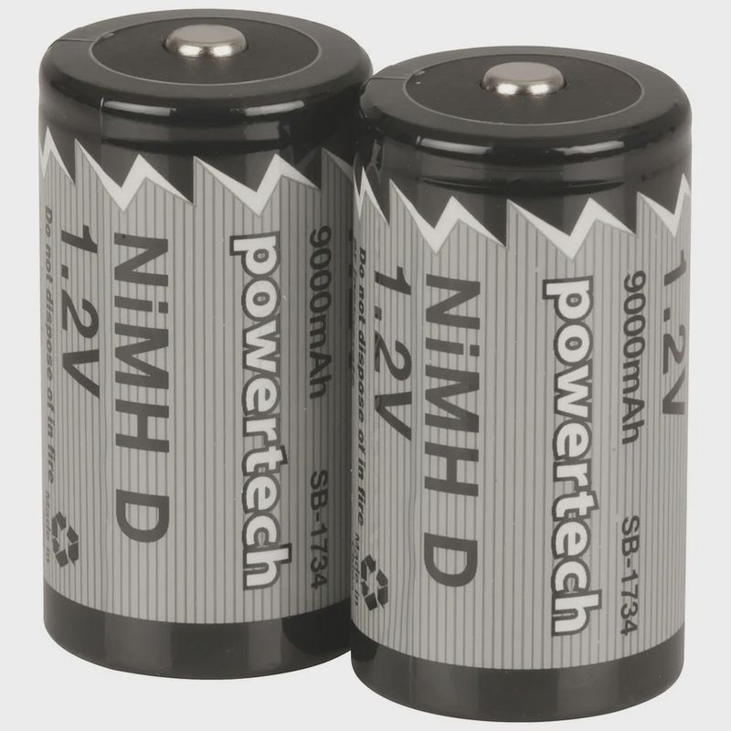 SB1734  -  BATT NIMH D 1.2V 9000MAH NIPPLE PK2