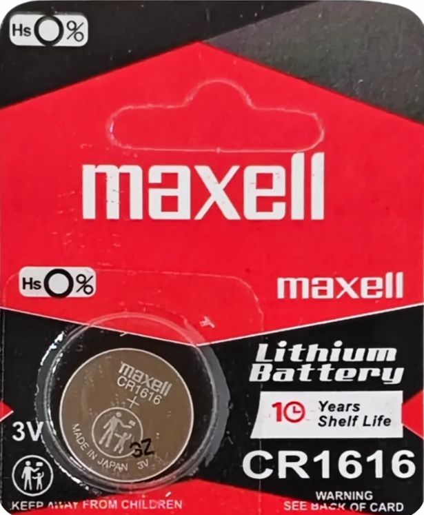 CR1616 Maxell Lithium single battery