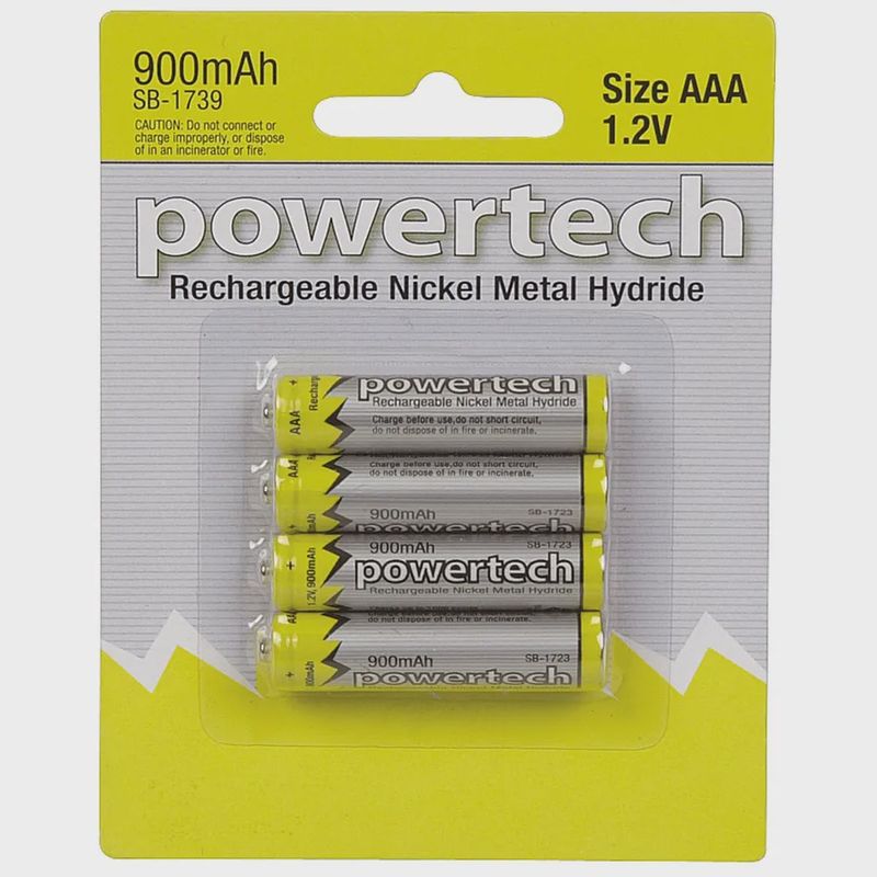 SB1739 - BATT NIMH AAA 1.2V 900MAH NIPPLE PK4