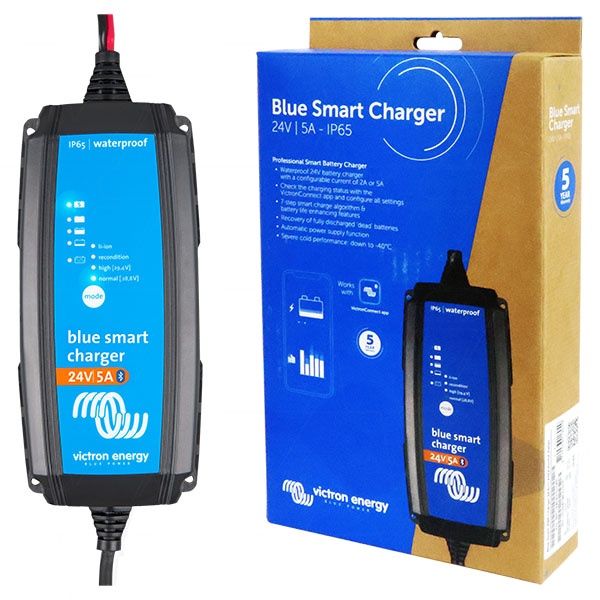 Victron Energy Blue Smart IP65 SLA/LiFePO4 charger 24V 5A